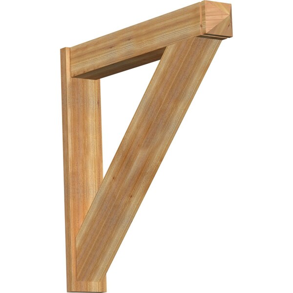 Ekena Millwork Traditional Arts & Crafts Rough Sawn Outlooker, Western Red Cedar, 8"W x 48"D x 48"H OUT08X48X48TRA03RWR - main